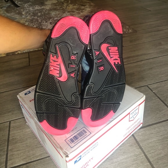 New W/O Box Nike Command Air Force Acid Wash Bleached Denim Retro High Tops - Picture 9 of 10